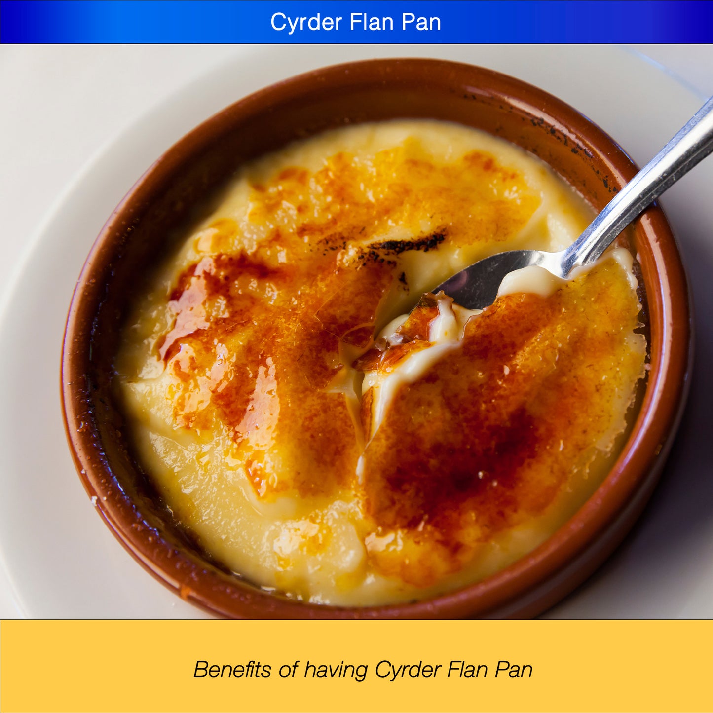 CYRDER  Stainless Steel Flan Pan, Flanera Mold Cooker for Baking, Compatible with Instant Pot 6 8 10qt, Custard Pan, Flan dish with lid, Tart pan, Round fluted dish, oven safe …