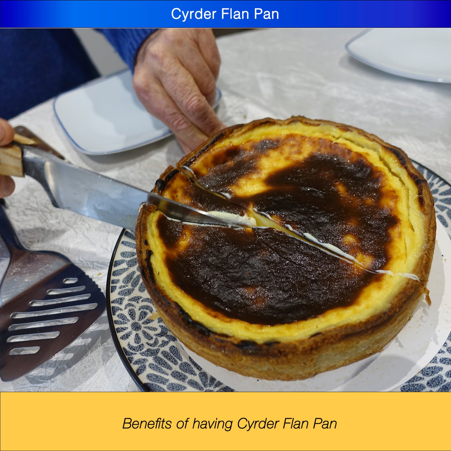 CYRDER  Stainless Steel Flan Pan, Flanera Mold Cooker for Baking, Compatible with Instant Pot 6 8 10qt, Custard Pan, Flan dish with lid, Tart pan, Round fluted dish, oven safe …