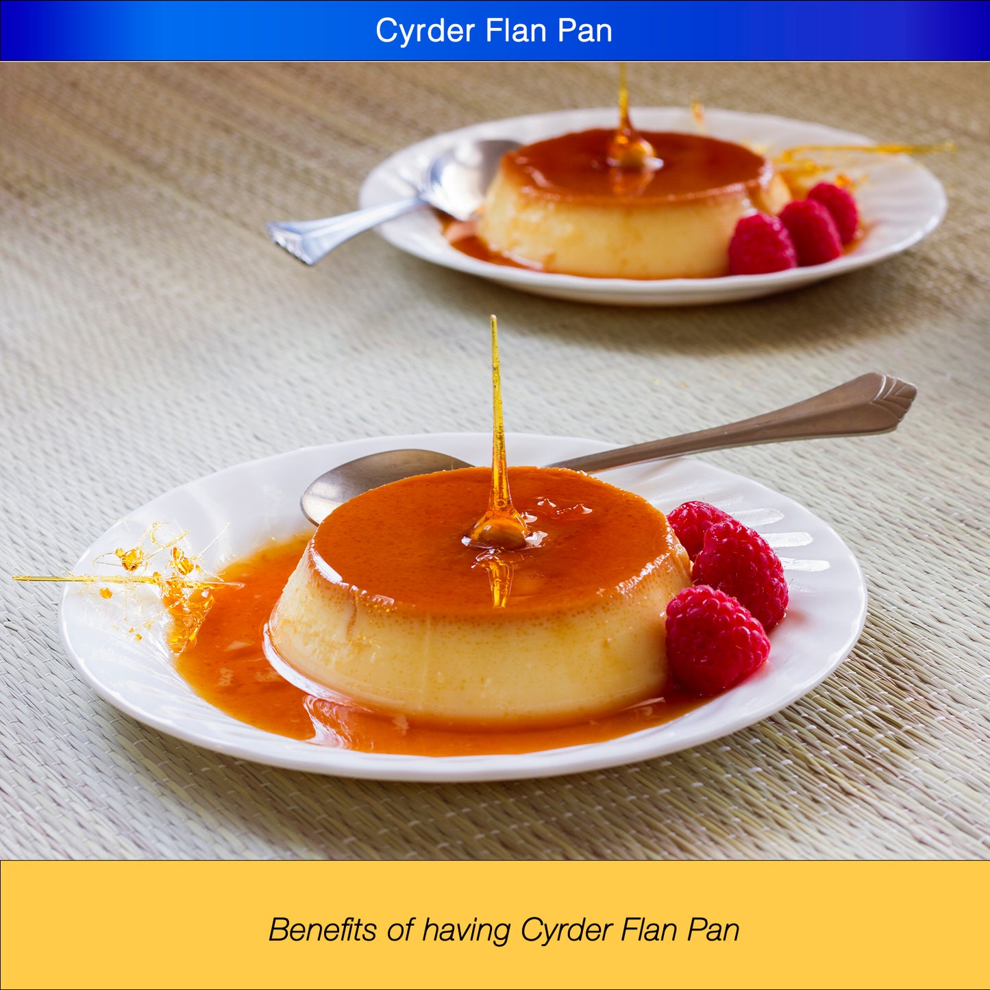 CYRDER  Stainless Steel Flan Pan, Flanera Mold Cooker for Baking, Compatible with Instant Pot 6 8 10qt, Custard Pan, Flan dish with lid, Tart pan, Round fluted dish, oven safe …